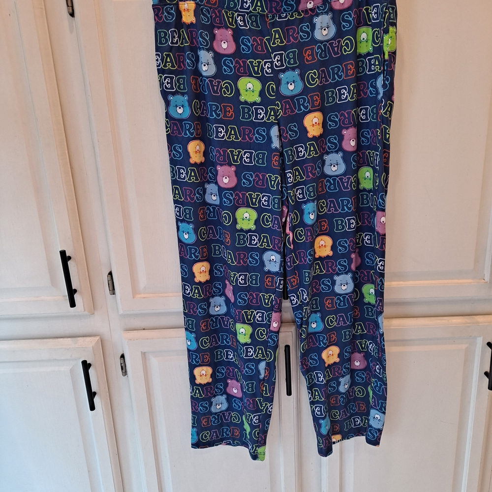 Care Bears Navy Pajama Bottoms Loungewear with Multicolor Character Print